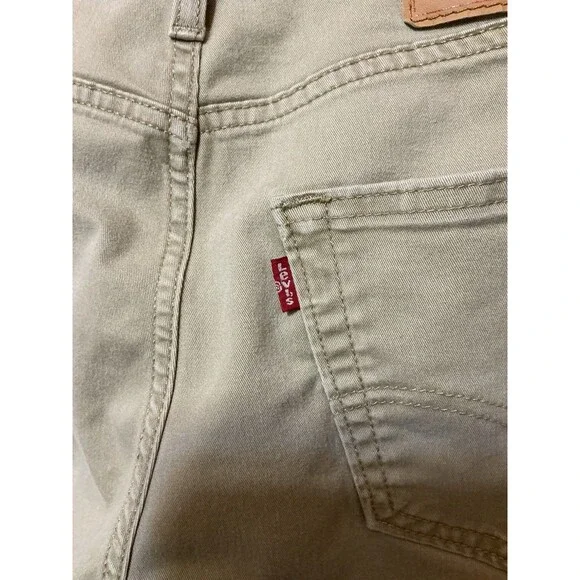 Levi's 502 Men's Regular Taper Fit Beige Tan Chino Jeans W29 L30 - Picture 7 of 9